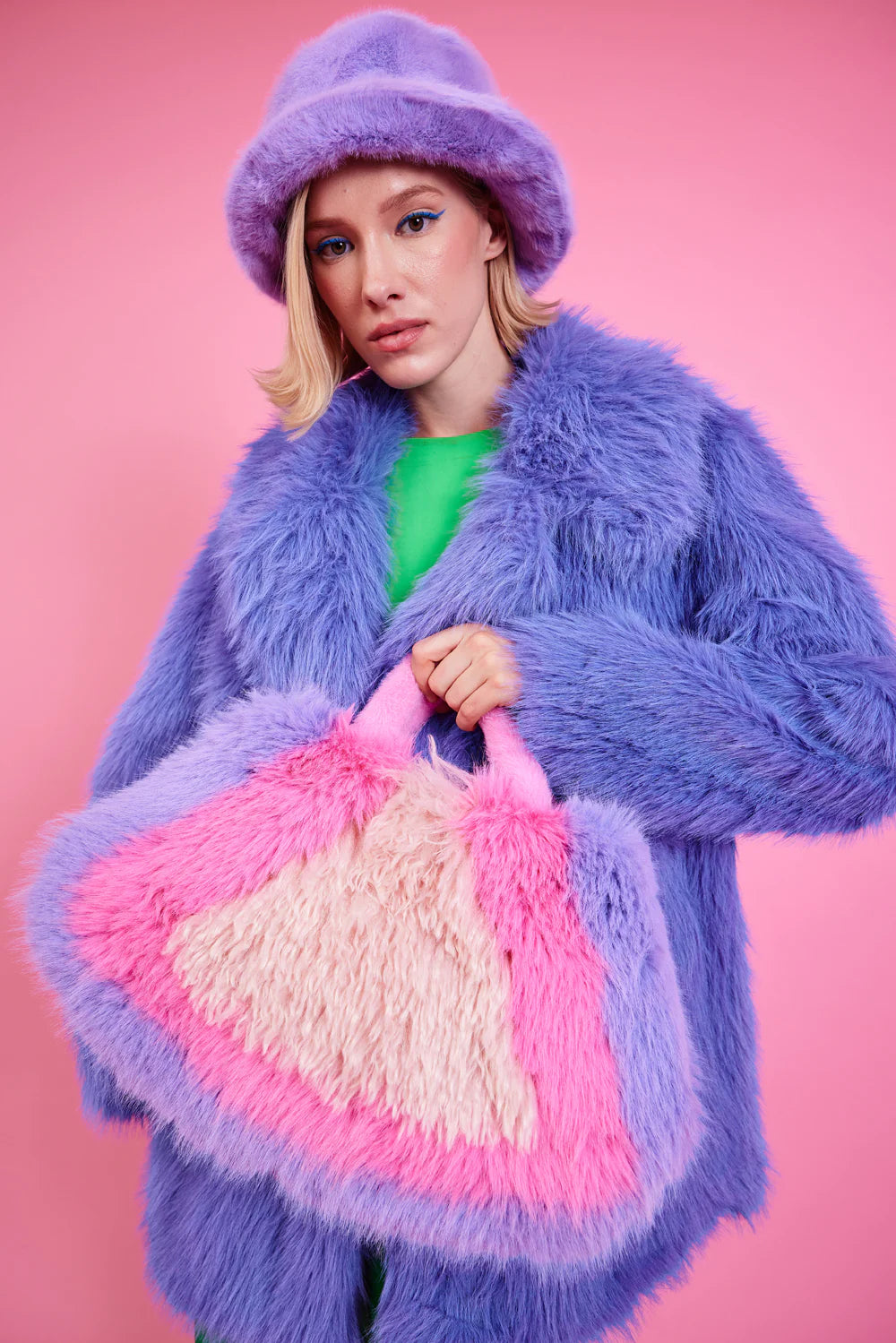 Lilac hot sale faux fur