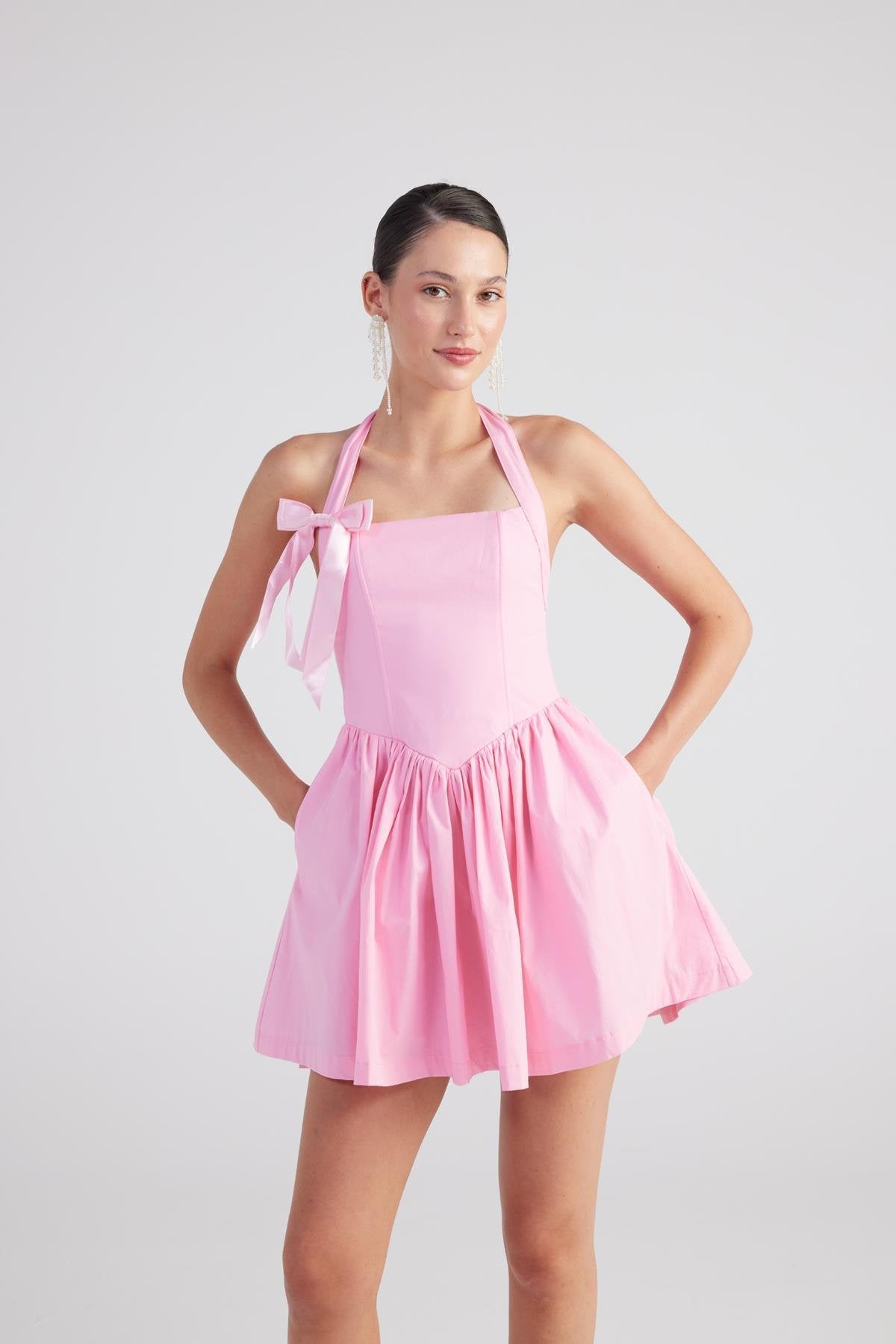 Teresa Strapped Mini Dress Pink M / Pink Teresa Strapped Mini Dress Pink M / Pink