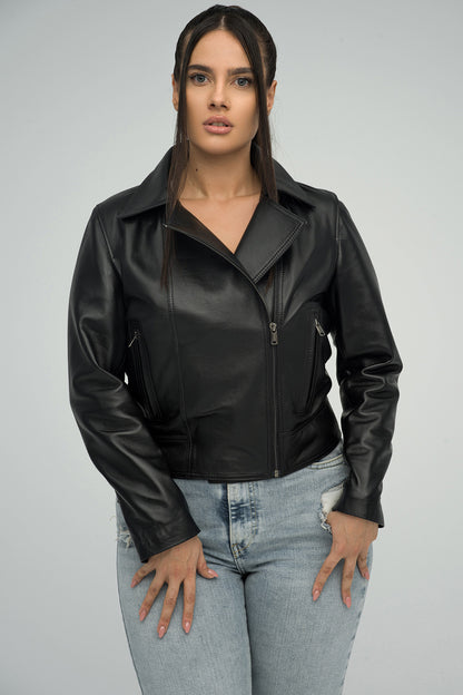 Black Genuine Sheepskin Jacket