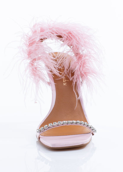 Pink Feather Heel-5