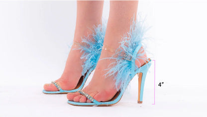 Blue Feather Heel-5