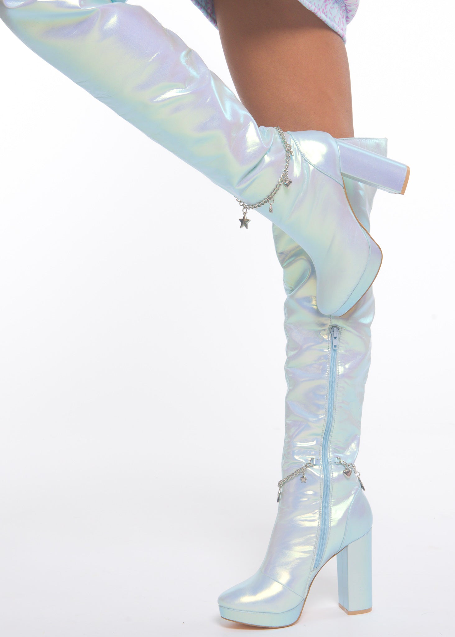 Blue Fairy Star High Boot-4