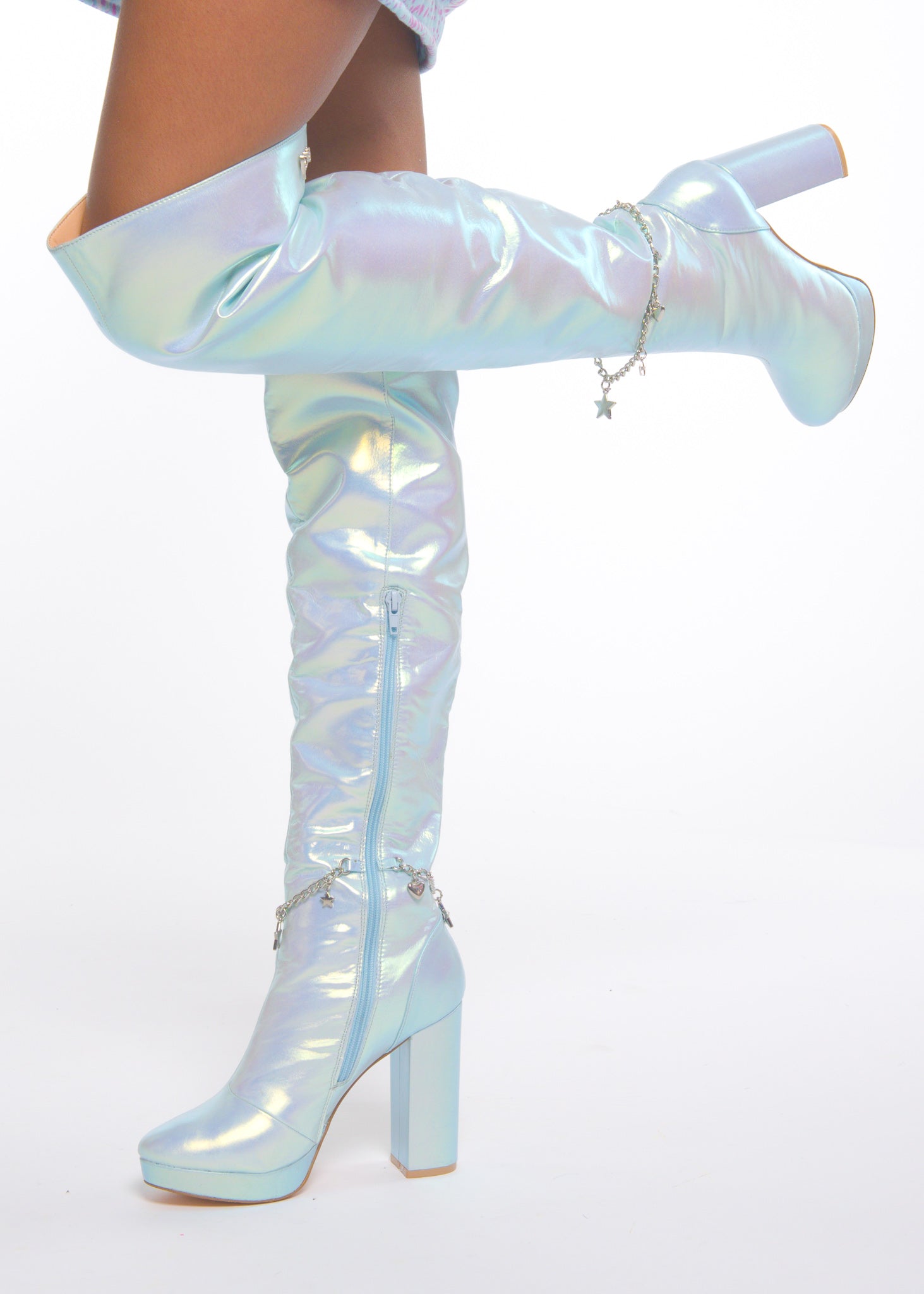 Blue Fairy Star High Boot-1