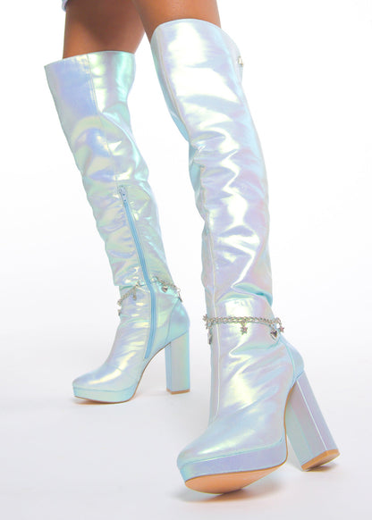 Blue Fairy Star High Boot-2