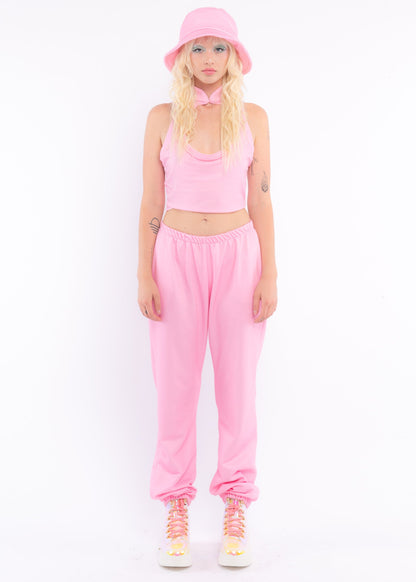 Pink Fleece Sweat Pants-12