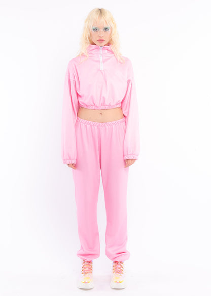 Pink Fleece Sweat Pants-6